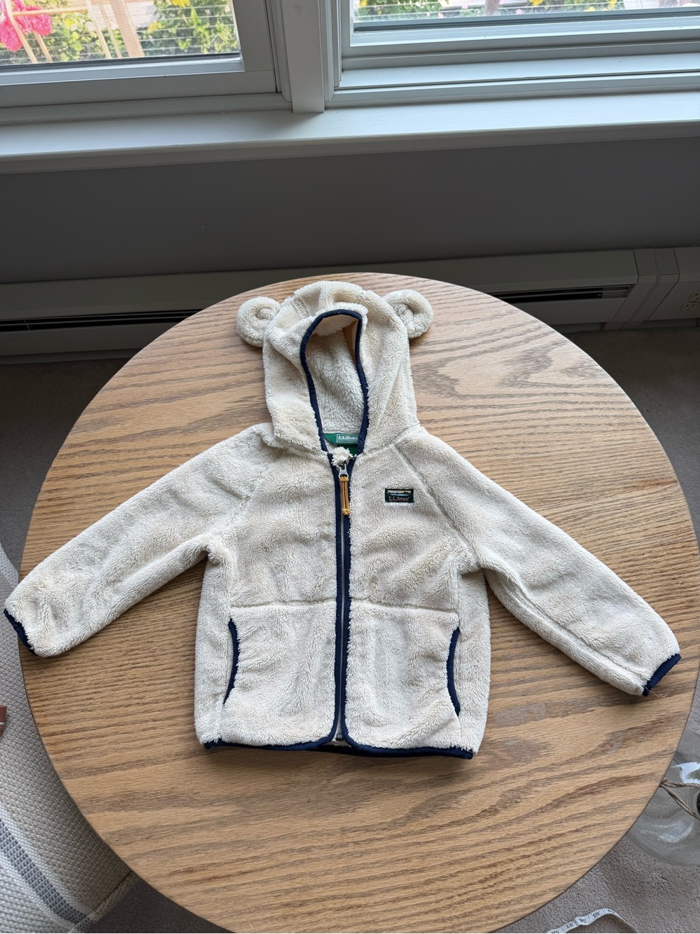 Ll Bean Hi Pile Fleece 3T hoodie with ears